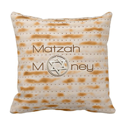 Matzah Money Pillow