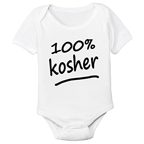 100% Kosher Organic Cotton Baby Bodysuit