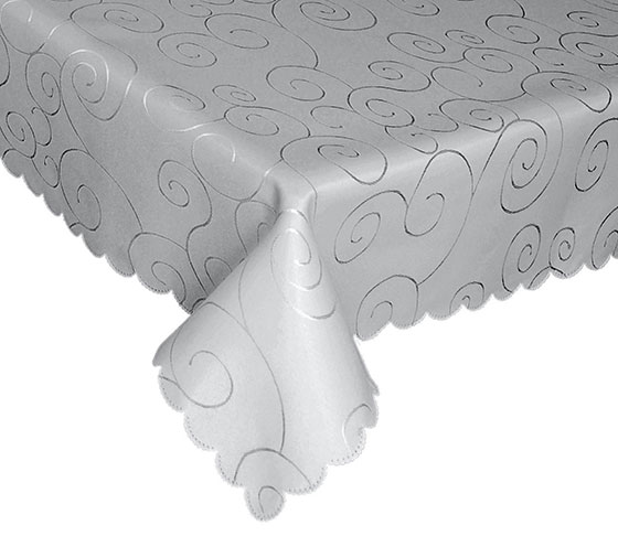 EcoSol Designs Microfiber Damask Swirls Tablecloth