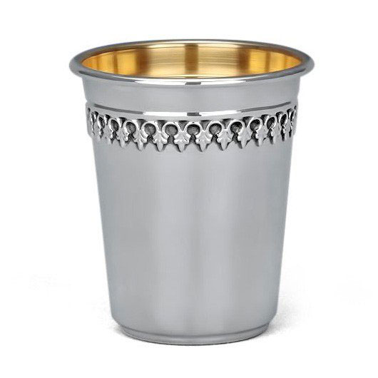 Hazorfim 925 Sterling Silver Kiddush Cup Filigree