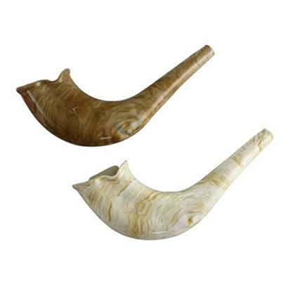 Plastic Toy Shofar With Natural Color Design