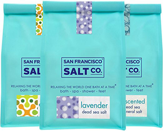 Dead Sea Mineral Bath Salt Variety 3 Pack San Francisco Salt Company