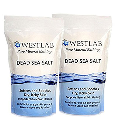 Dead Sea Salt Mineral Bathing For Irritated Skin 2 Pack