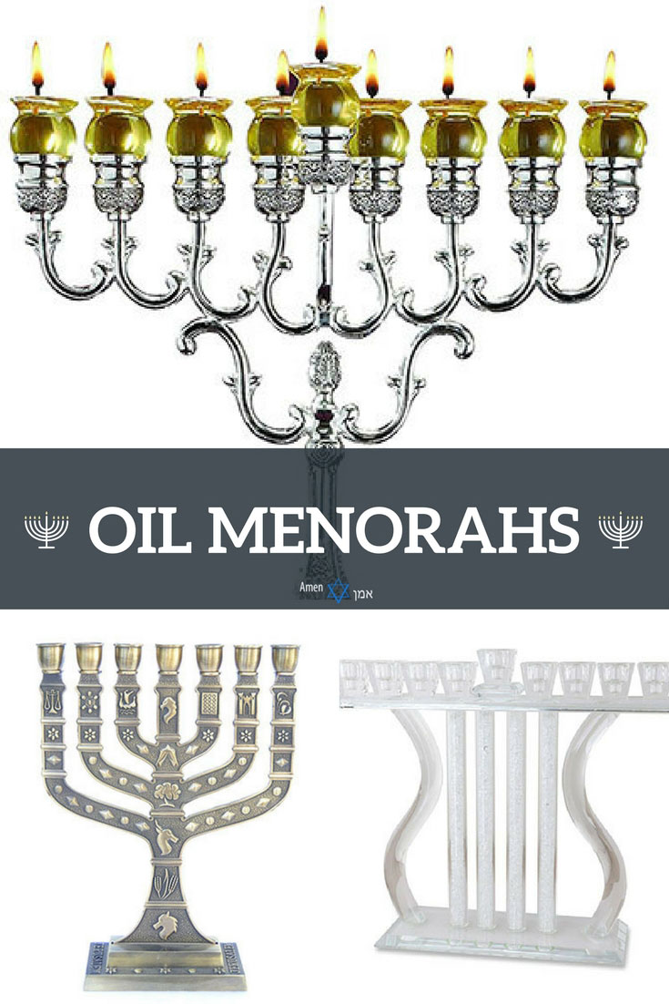 Hanukkah Oil Menorahs