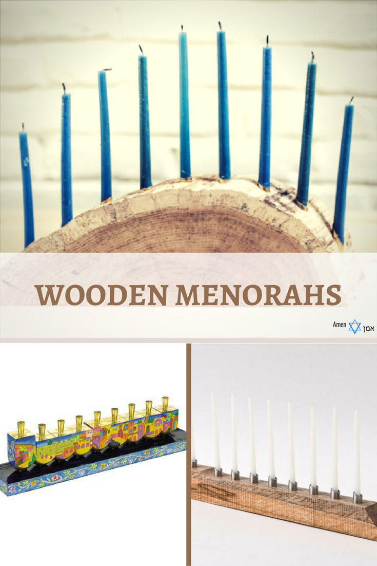 Hanukkah Wooden Menorahs