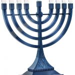 Zion Judaica Led Electric Hanukkah Menorah – Battery Usb Powered