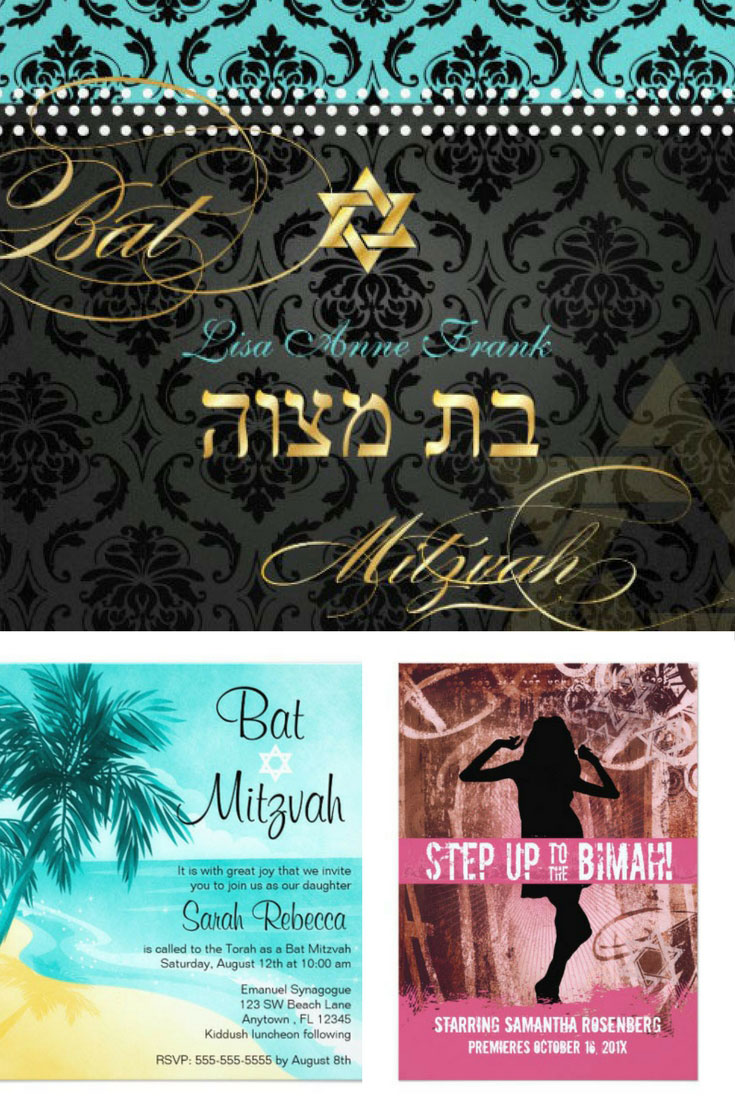 Bat Mitzvah Invitations