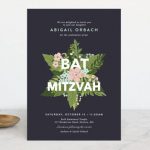 Botanical Mitzvah Invitation