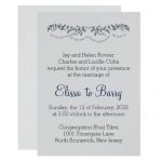 Elegant Gray Wedding Invitations