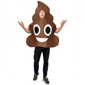Dsplay Emoticon Poop Costume For Unisex Adult Onesize