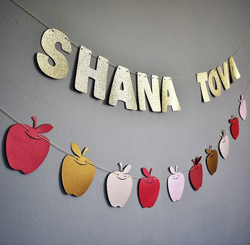 Shana Tova In Glitter Garland & Banner