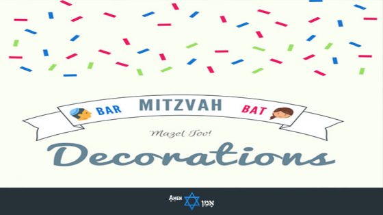 Bar Bat Mitzvah Decorations