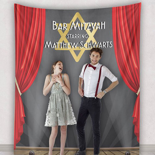 Bar Mitzvah Backdrop Banner