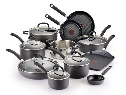 T Fal Hard Anodized Cookware Set