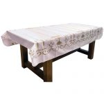 Shabbat Shalom Tablecloth - Stain Resistant