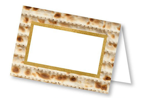 Printable Passover Matzo Place Cards