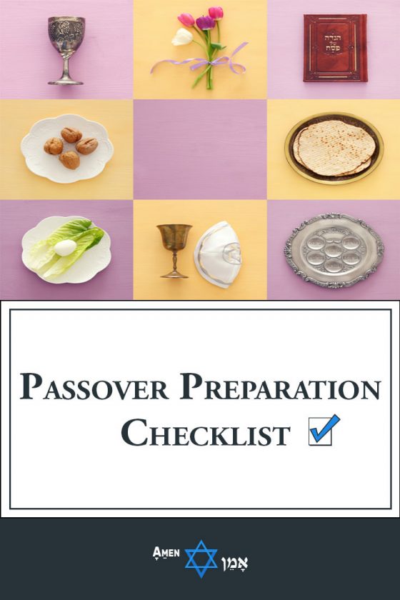 Passover Preparation Checklist