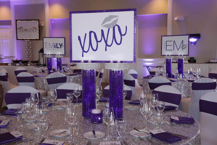 Purple Themed Bat Mitzvah