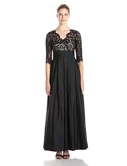 Eliza J Women's Lace Surplice Gown