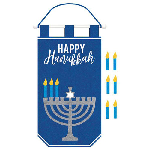 Hanukkah Banner With Candle Add Ons