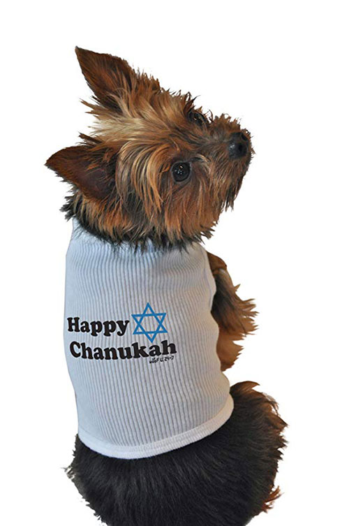 Happy Hanukkah Doggie Tank Top