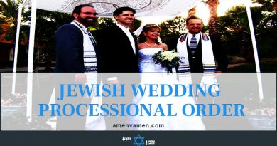 Jewish Wedding Processional Order
