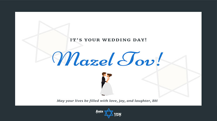 What to Write/Say in a Jewish Wedding Card? [Wishes, Sayings & Greetings] -  Amen V'Amen